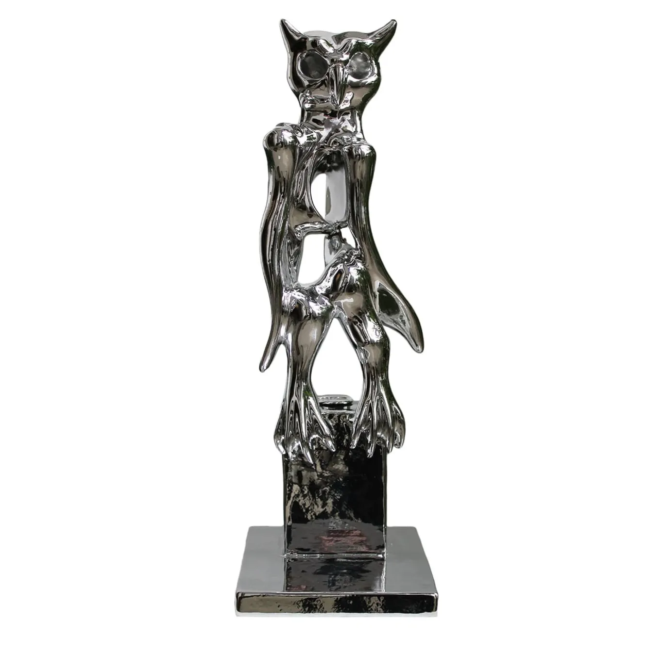 PoPOwl Argento Scultura di Sauro Cavallini