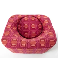 POP-UP Poltrona da salotto leggera originale in tessuto vintage