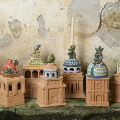 Portacandela in terracotta Felicissima San Cataldo