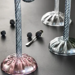 Portacandele a nodo grigio veneziano