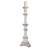 Portacandele di Gubbio in legno bianco