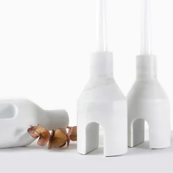 Portacandele Domus White di Cristian Visentin