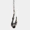 Portacandele Fisherman Hook in metallo argentato