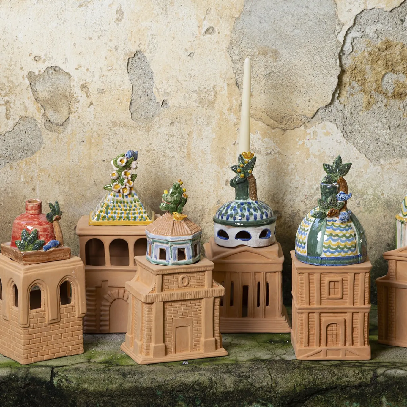 Portacandele in terracotta Felicissima San Giorgio Dei Genovesi