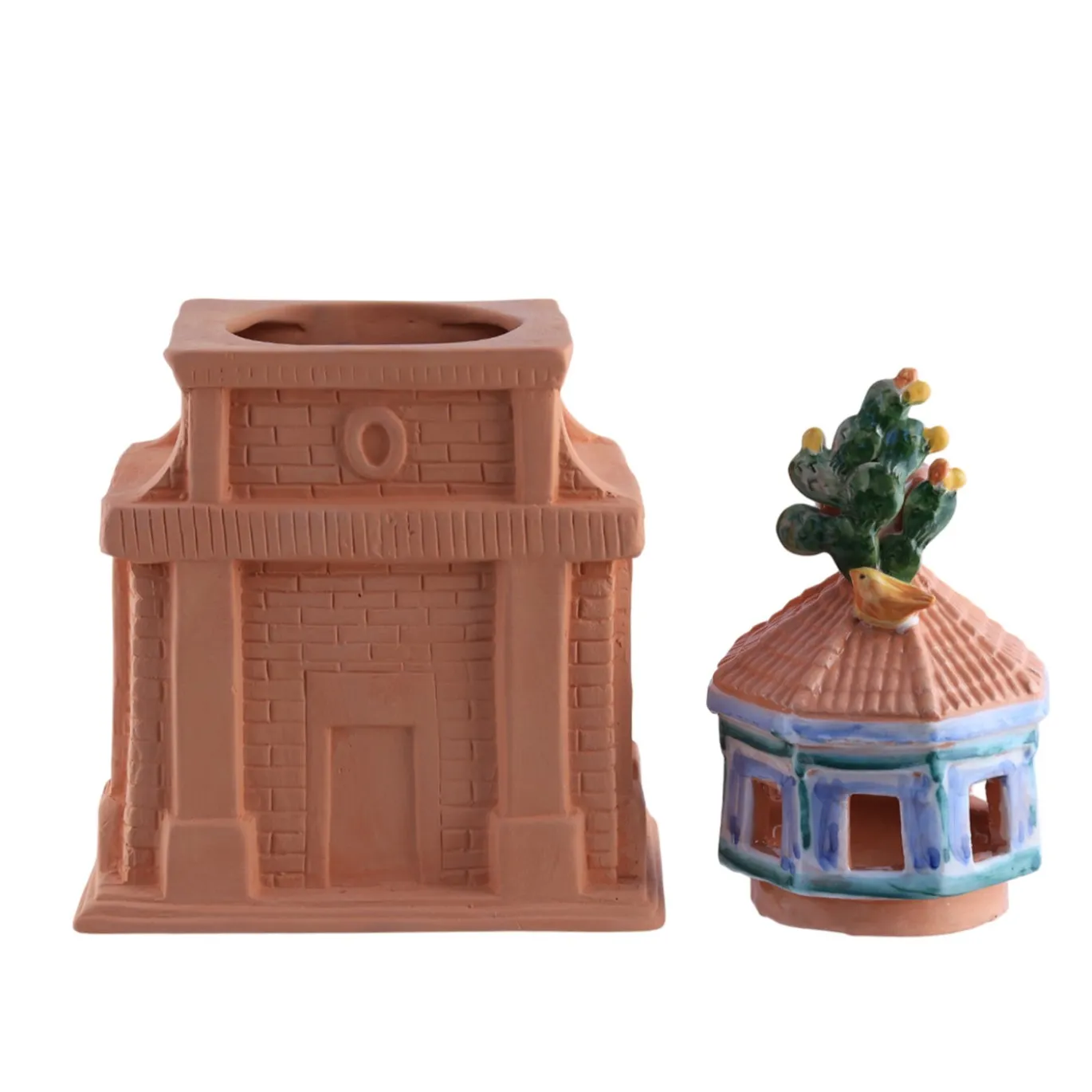 Portacandele in terracotta Felicissima San Giorgio Dei Genovesi