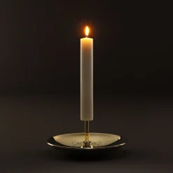 Portacandele oro in ottone lucido di Studio Job