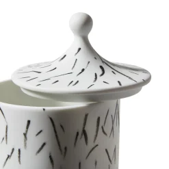 Portacandele Post Scriptum Black&White con coperchio di Formafantasma