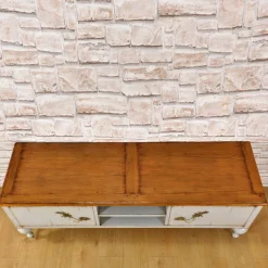 Porta TV Transizione '800 laccato grigio