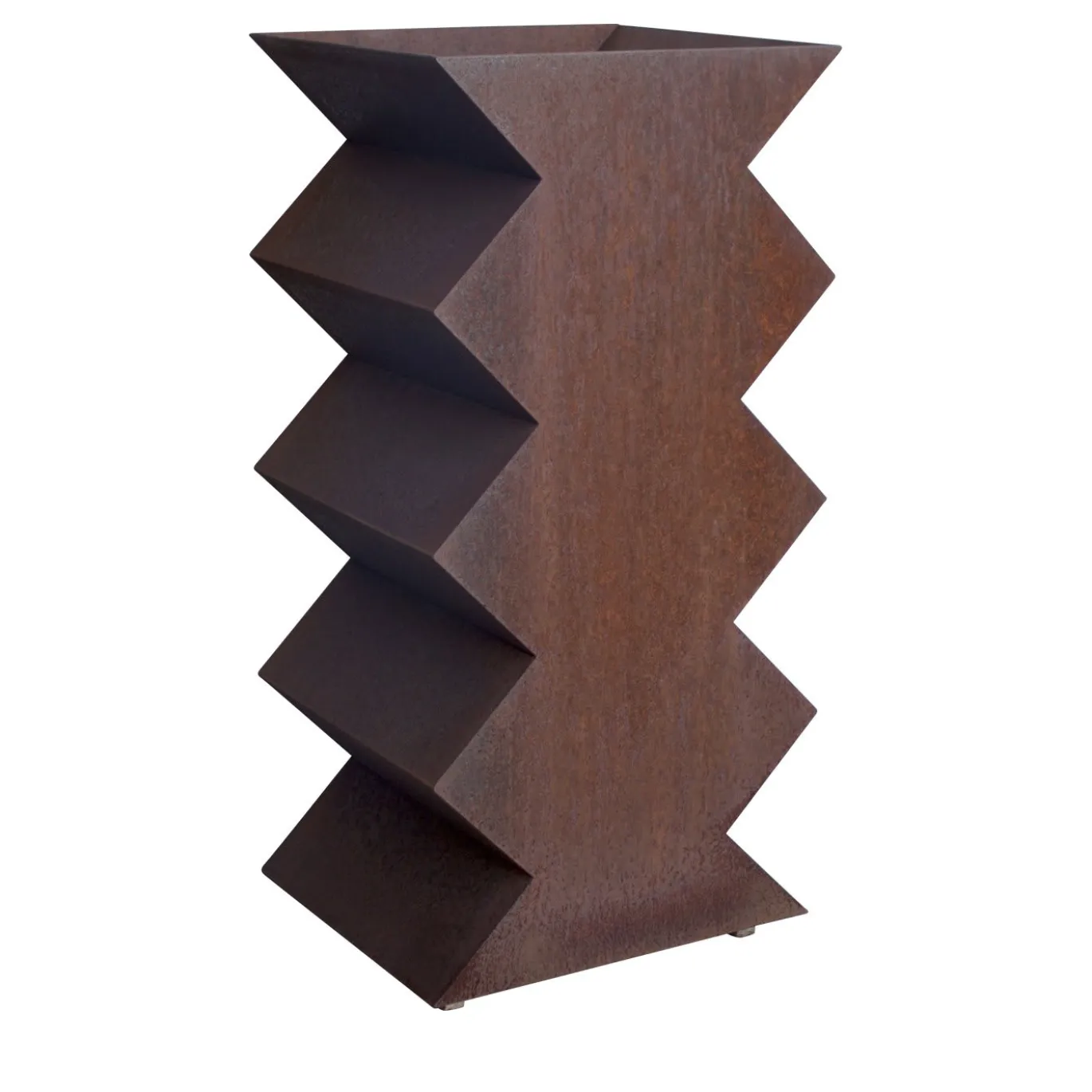 2 Portavasi in acciaio corten