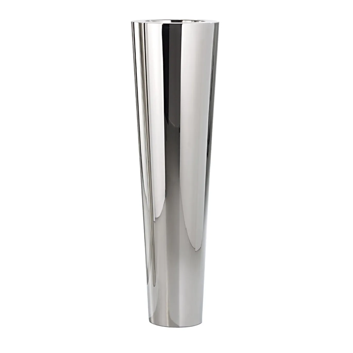 Portavaso Narnya in acciaio inox lucido
