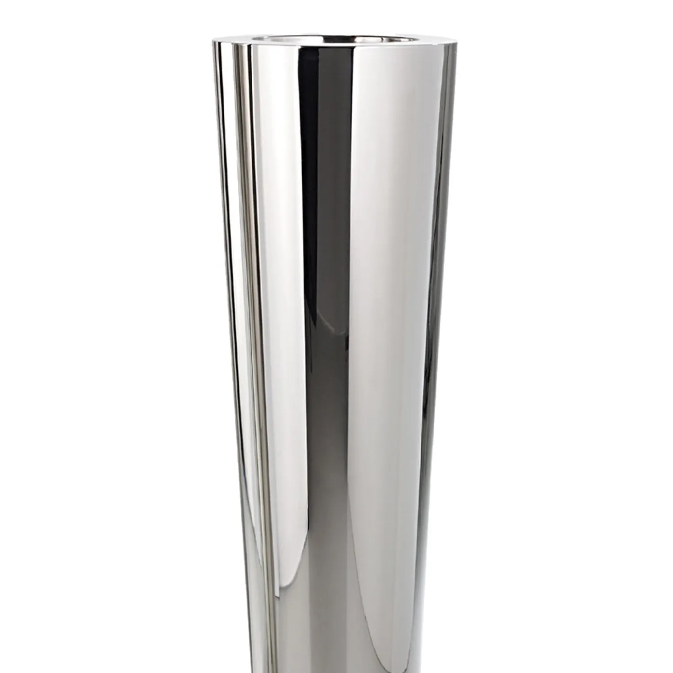 Portavaso Narnya in acciaio inox lucido