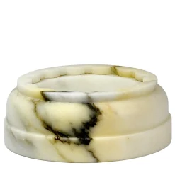 POR Vaso a colonna in marmo satinato Paonazzo