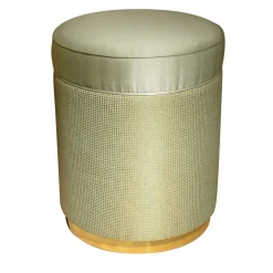 Pouf Alice con base in oro