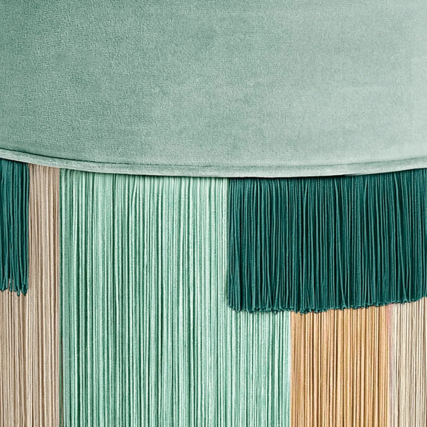 Pouf a righe geometriche Mint Couture