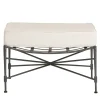 Pouf basso imbottito Crossweave