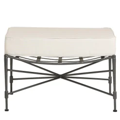 Pouf basso imbottito Crossweave