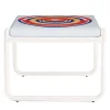 Pouf bianco Locus Solus di Gae Aulenti