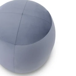 Pouf Billie D48 rotondo azzurro