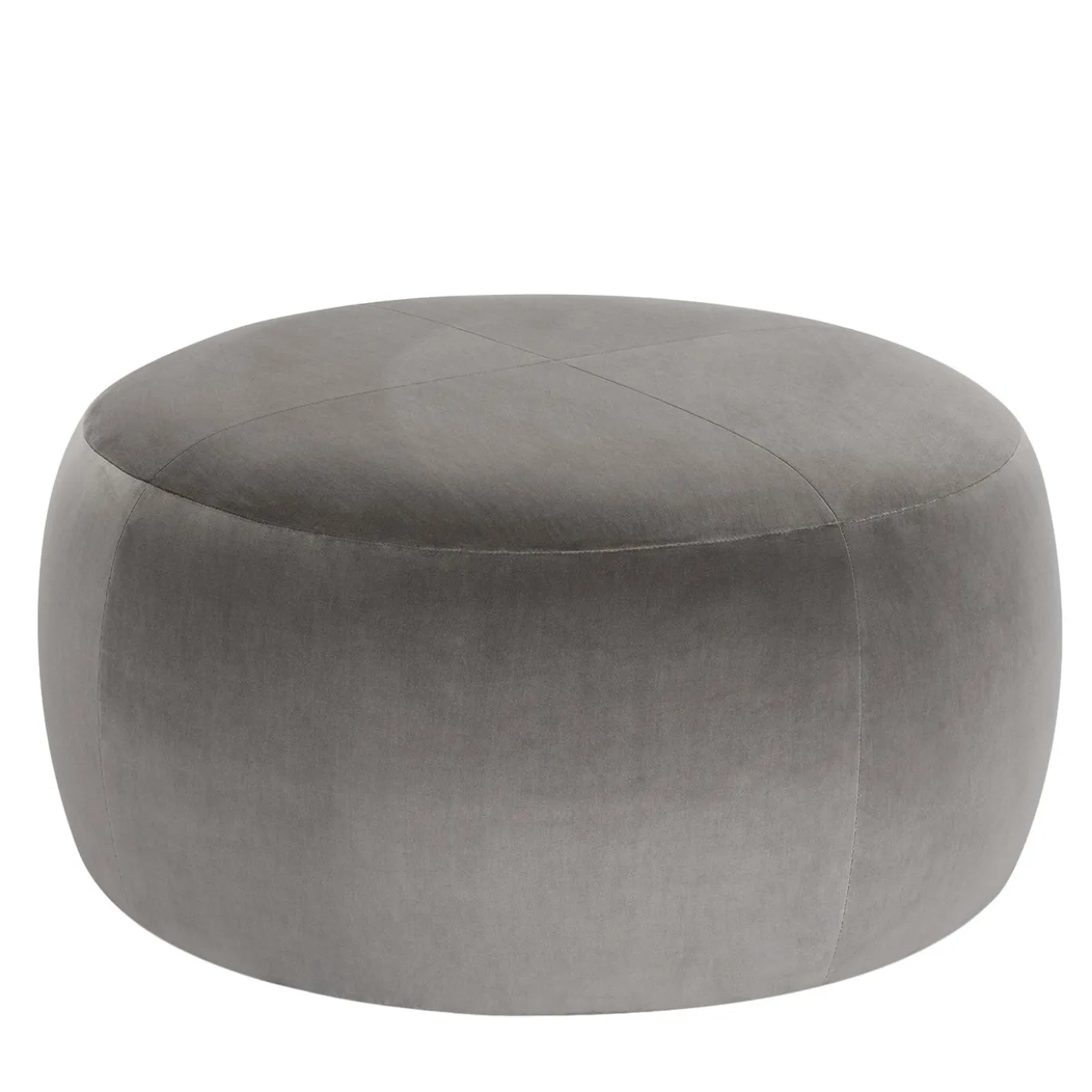 Pouf Billie D90 rotondo grigio