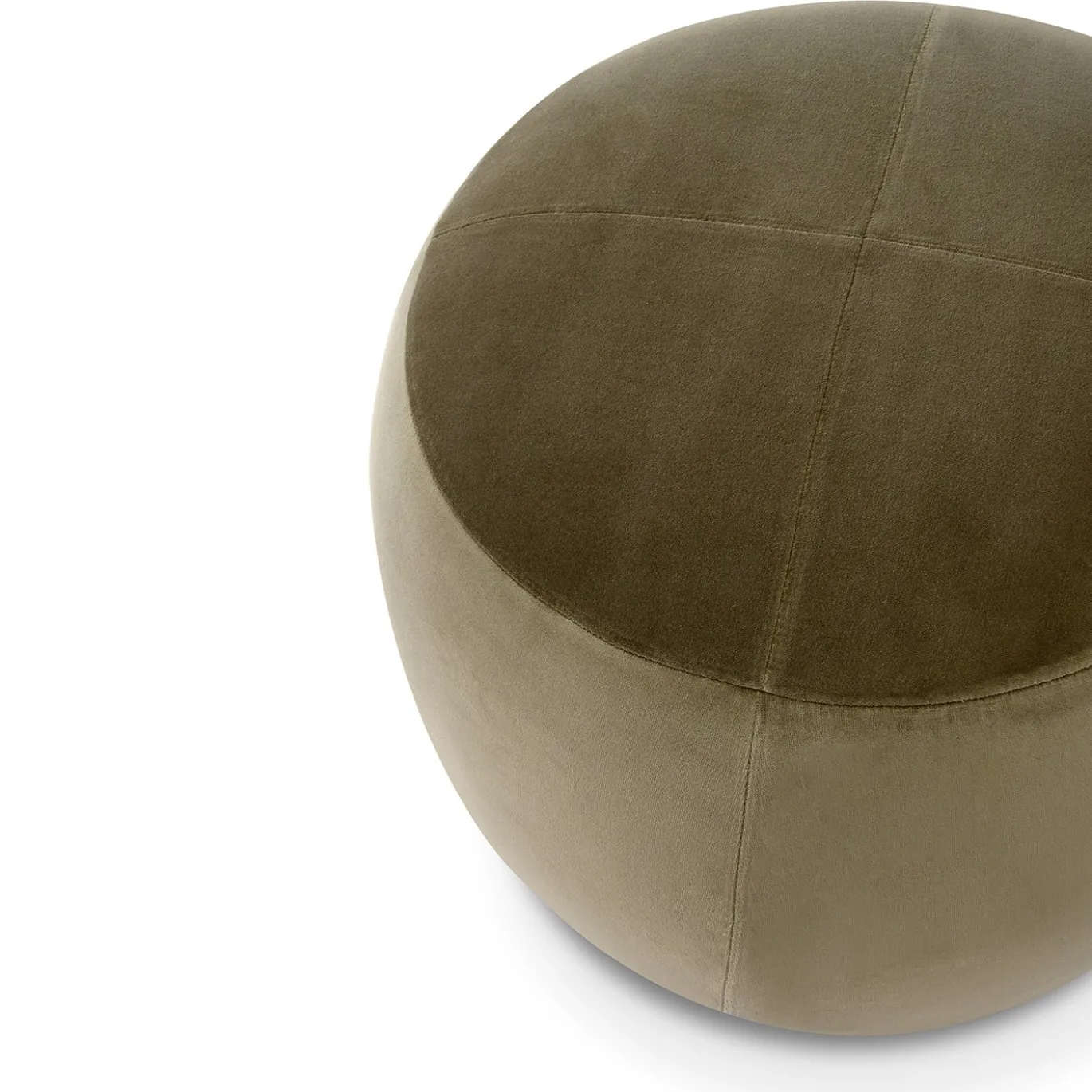 Pouf Billie D55 rotondo marrone