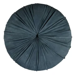 Pouf Bonbon in pelle blu