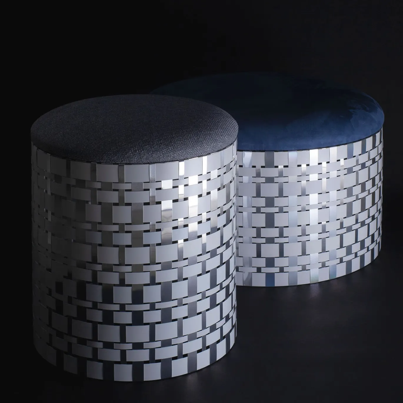 Pouf Caeta grigio