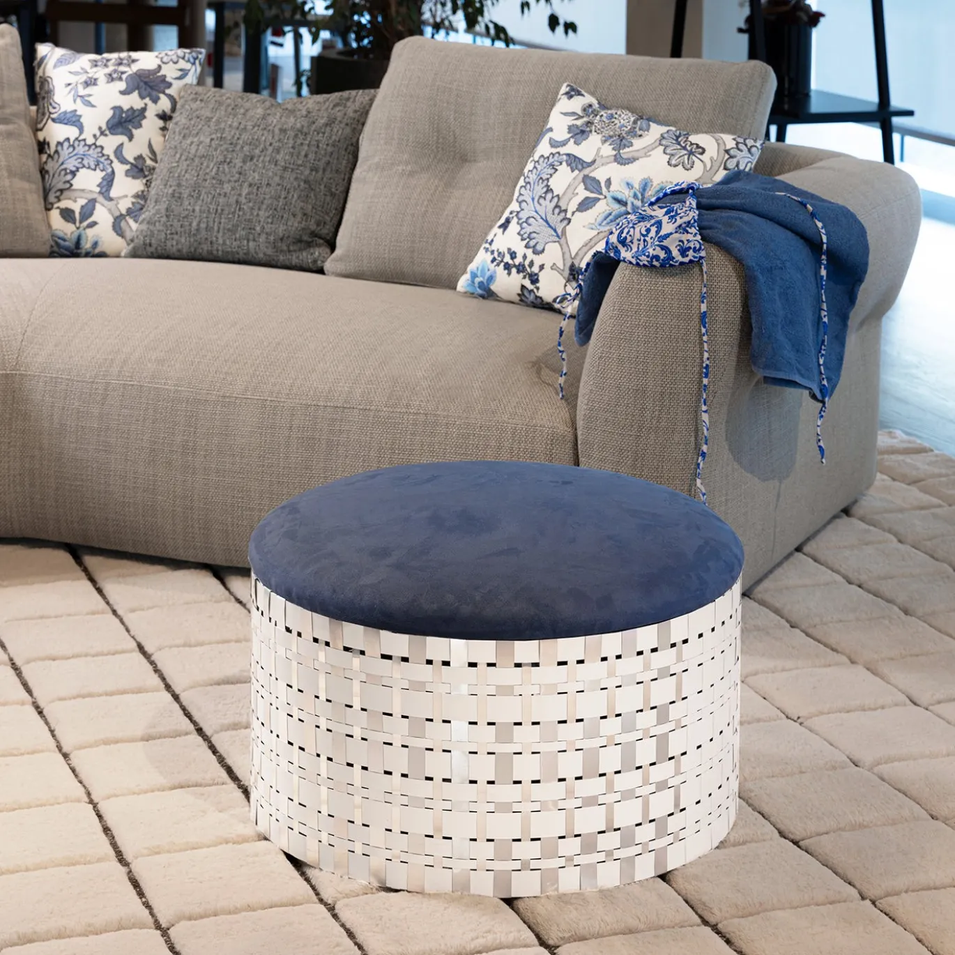 Pouf Campo Blue