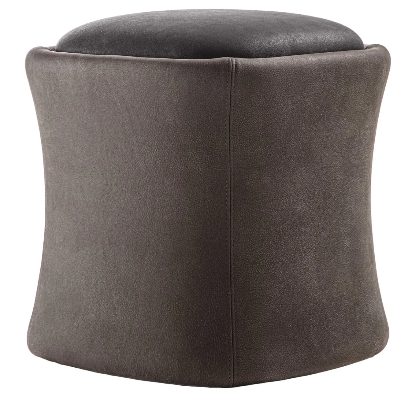 Pouf Caro bicolore marrone