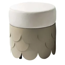 Pouf Charleston in pelle