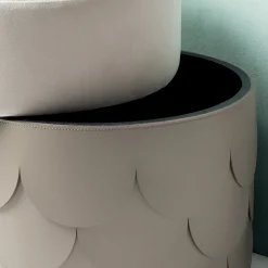 Pouf Charleston in pelle