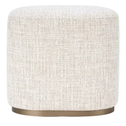 Pouf Ciro Erosion Bianco in Boucl� di Ciarmoli Queda Studio