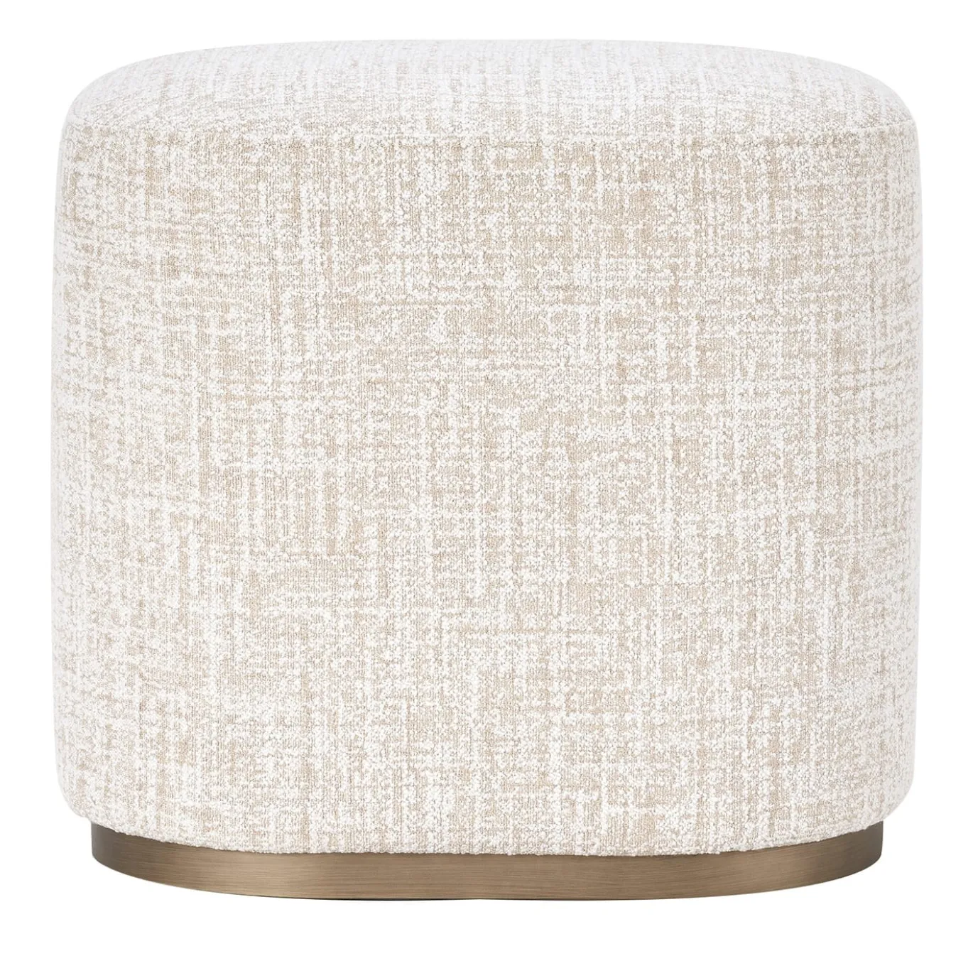 Pouf Ciro Erosion Bianco in Boucl� di Ciarmoli Queda Studio