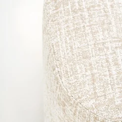 Pouf Ciro Erosion Bianco in Boucl� di Ciarmoli Queda Studio