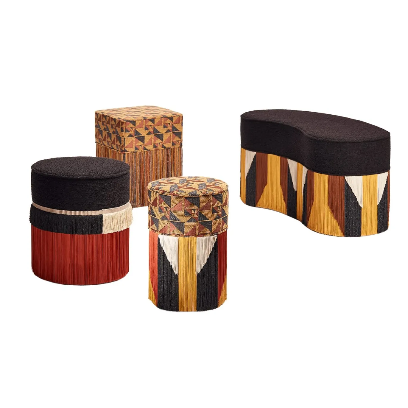 Pouf Clunis Line Lurex di Lorenza Bozzoli