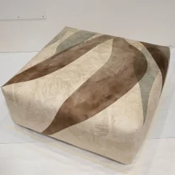 Pouf con Foglie Grandi quadrato