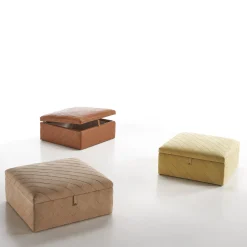 Pouf contenitore Dauphin Beige