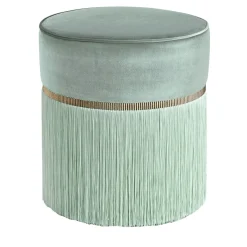 Pouf Couture turchese