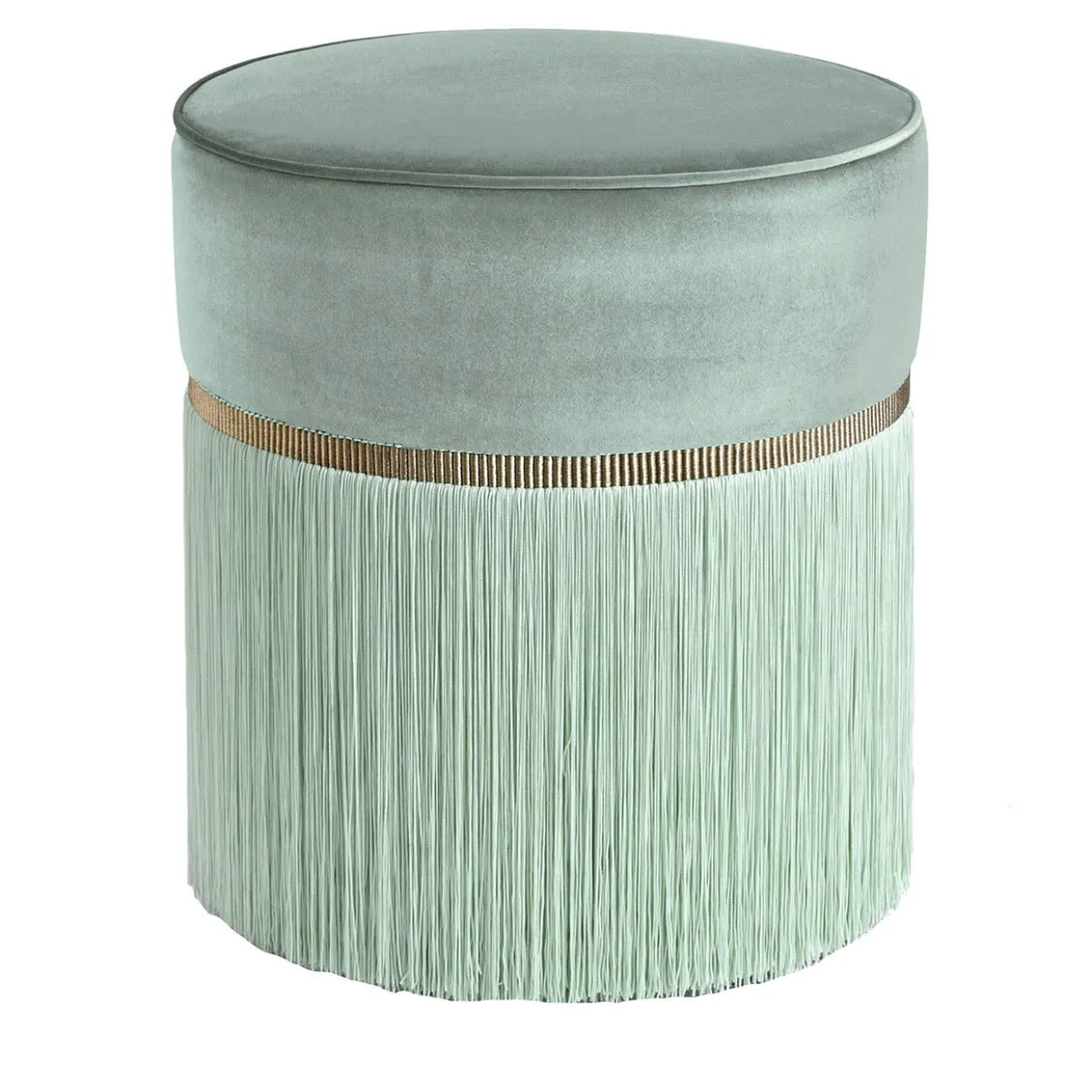 Pouf Couture turchese