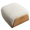 Pouf da esterno Kathryn in tessuto beige