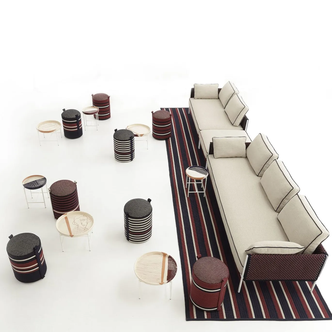 Pouf da esterno Phanteon di Antonio Marras #2