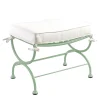 Pouf da esterno Rombi Verde in acciaio inox