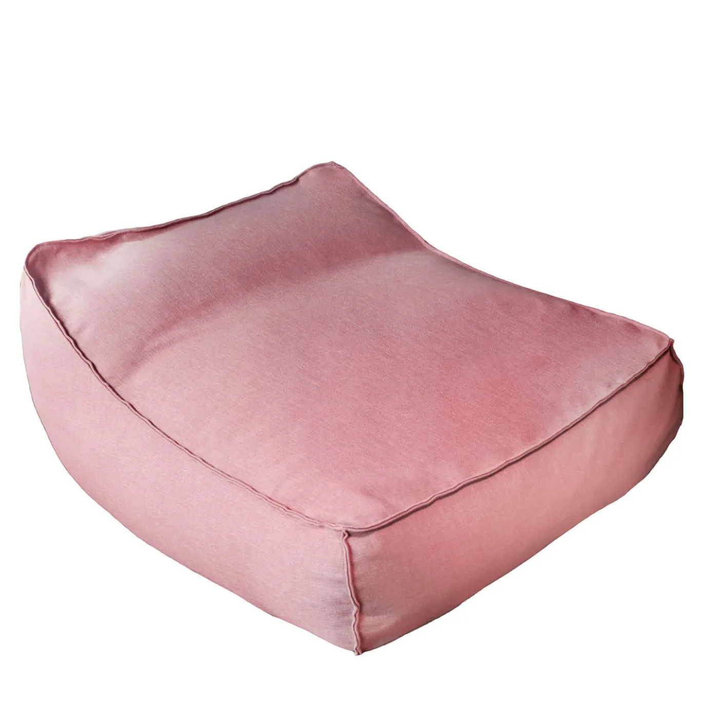 Pouf da esterno West Cay in tessuto rosa