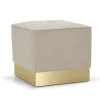 Pouf Eos quadrato beige