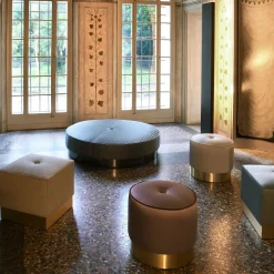 Pouf Eos quadrato beige