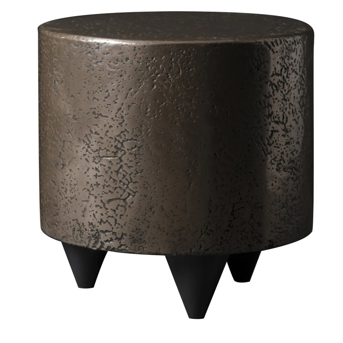 Pouf e tavolino basso in bronzo #1
