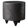 Pouf e tavolino grigio scuro