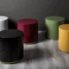 Pouf e tavolino neri