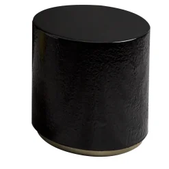 Pouf e tavolino neri