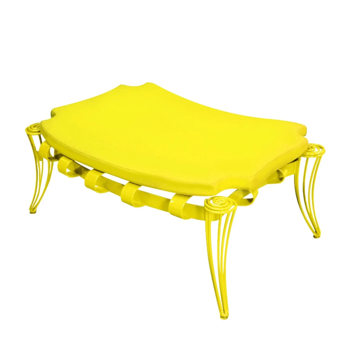 Pouf Garden giallo di Carlo Rampazzi