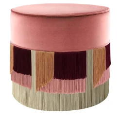 Pouf geometrico Flo di Pink Couture